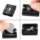 PU-50 Schnellwechselplatte 50 x 38 x 10 mm Schwarzes J3B2 Aluminium-Fotogra
