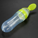 Baby Squeezing Feeding Bottle Silicone Training Rice Spoon Infant Cereal Fo D4Q8