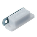 Cabinet Door Hardware White Base 1.8" Long Single Magnetic Catch