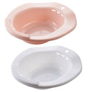 Plastic Sitz Bath Tub Basin for Pregnant Hemorrhoids Avoid Squating Pink