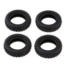4x Wheel Tire Tyres Replacement (Black) for WLtoys K979 K989 1:28 Rally Car