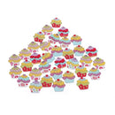 50Pcs Wooden Cupcakes Buttons 2 Holes Scrapbooking Sewing Crafts Decorations