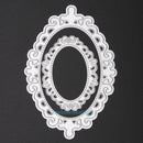 2Pcs Oval Metal Cutting Dies Stencil for DIY Scrapbooking Embossing Album Decor