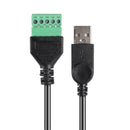 USB 2.0 Type A Male to 5Pin Screw w/30cm Shield Terminal Plug Adapter Cable