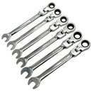 Wrench Set Hand Tool Set Spanner Set 6Pcs Fixed Head Or Movable Head Ratche