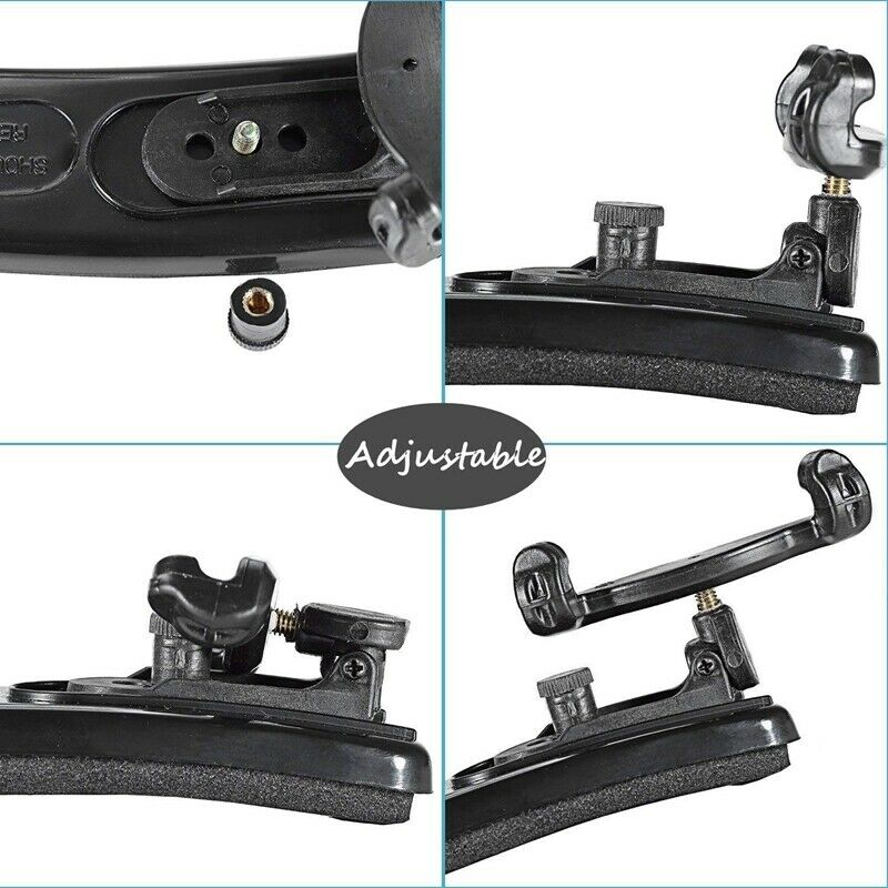 Violin Shoulder Rest for 4/4-3/4 Size with Collapsible and Height Adjustabl