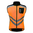 Light Reflective Windproof Jacket Vest Night Running Reflective Suits M Orange