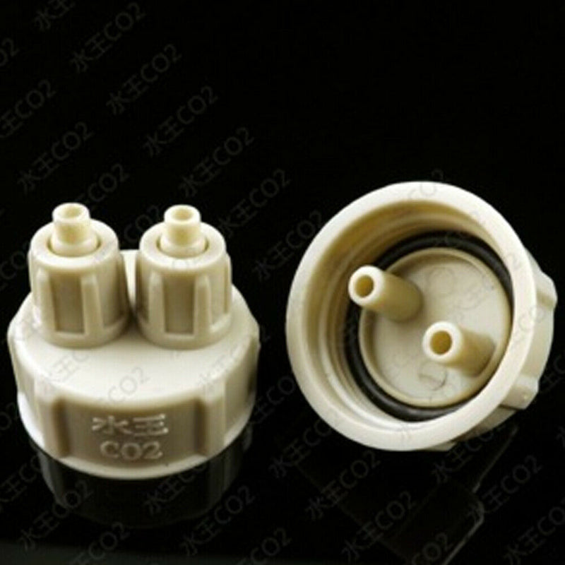 2Pcs Aquarium DIY Air Generator System Fish Tank CO2 Diffuser Bottle Cap Set