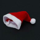 10pcs Mini Santa Hat Cup Bottles Cover Christmas Gift Home Christmas Decor