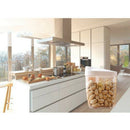 5pcs Food Storage Box Clear Container Set With Pour Lids Kitchen Food Seale D1E3