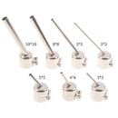 7pcs 850 Series Hot Air Gun Nozzle Lengthen Type 45 Degree Tilt BGA Welding  Gw