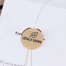 500pcs/roll Natural Kraft locally grown Stickers seal labels Baking stickerA_3C