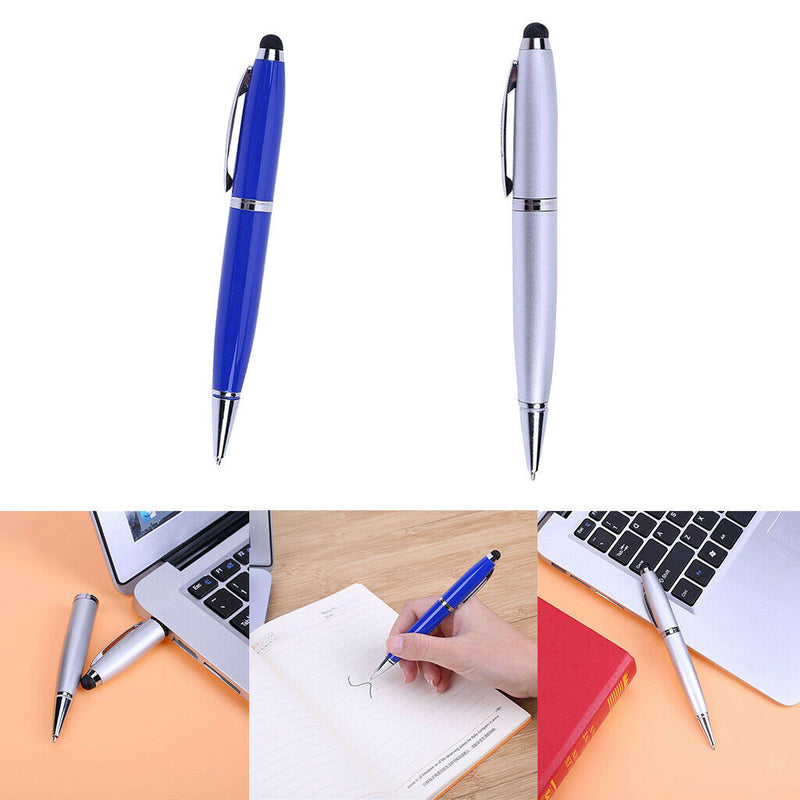 2 Pieces USB 2.0 Multifunctional 3-in-1 U Disk Ballpoint Memory Pen 16GB&8GB