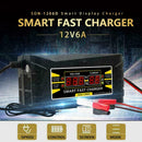 12V 6A Smart Lead-acid Battery Charger For Car Motorcycle 110V-240 W0I7 Hot B0X6