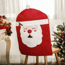 1PC Santa Christmas Table Chair Back Hat Cover Decoration Xmas Decor Sleeve  Hn