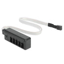 1 to 5 Multi Way Fan HUB 4Pin RGB Cooler Splitter Adapter for Desktop PC Case