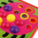 Mosaic Pegboard Set Early Learning Educational Toys Kids Birthday Party Gift