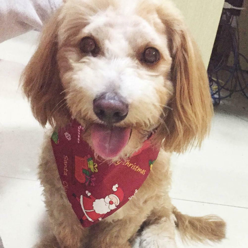 5Pcs Grid Printed Cat Pet Dog Neck Scarf Necktie Bandana Neckerchief