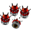 4 Pack Valve Stem Caps, Handmade Crown Universal Car Tire Valve Caps