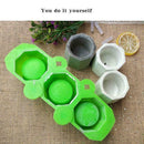 Silicone Mold Geometric Polygonal Concrete Flower Pot Vase Cup Mold Party B C2D2
