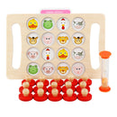 Kids Wooden Toys Memory Match Chess Game Baby Early Educational Toys Family