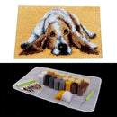 Latch Hook Rug Kits Embroidery Dog Pattern Carpet Cushion DIY Winter Gifts