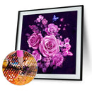 Pink 5D DIY Flower Diamond Painting Embroidery Cross Stitch Home Decor Gift