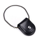 Pu Leather Pocket Watch Holder Storage Case Coin Purse Pouch Bag With Chain ME