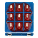 10Pcs 3Pdt 9 Pins Box Stomp Guitar Effect Pedal Foot Switch True Bypass Met