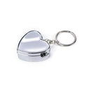 Metal Heart Travel Pill Box Medicine Container Case Storage Holder Keychain ^