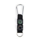 3 in 1 Camping Climbing Hiking Mini Carabiner Keychain Compass Thermometer S7J5
