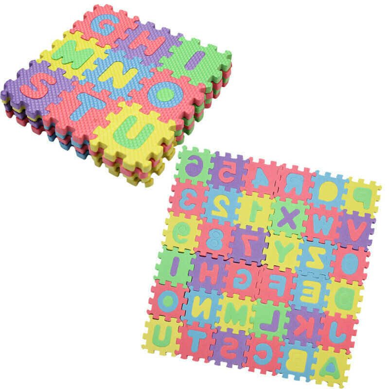 1 Set 36pcs New Alphabet Letters Numbers Puzzle Foam Play Mats For Children Kids