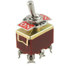 On/Off/On 3 Position DPDT 6 Screw Terminals Toggle Switch AC 250V 15A