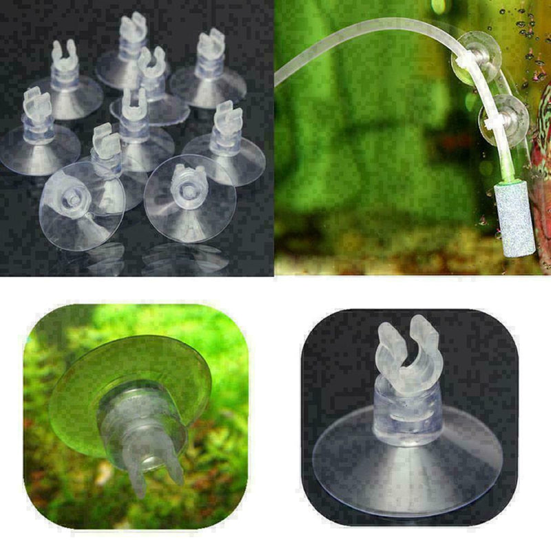 Aquarium Fish Tank Suction Cup Sucker Clips Holders For Air Line E4Y3 Pump T8K0