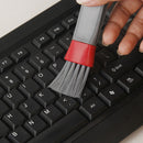 Microfiber Cleaner Brush for Car AC Vent Home Window Blind Keyboard (Grey)