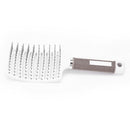 Big Curved Comb Wide Tooth Large Plate Hairdressing Hair Ribs Brush (White)
