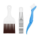 3pcs Air Conditioning Fin Comb Brush Condenser Blade Cleaning Repair Tools A