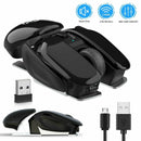 Wireless Gaming Mouse USB Optical Ergonomic Mice Adjustable DPI Rechargeable bs