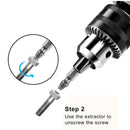 4pcs Box Damaged Screw Extractors Screw Remover 105 Degree Corner Extension N7V6