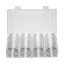 60Pcs 40mm Eagles Coin Capsules with Storage Container Box Collection Supplies E