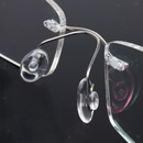 Eyeglasses Nose Pads 25pair Oval Glasses Silicone Adhesive Anti-Slip Nosepads