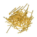 200pcs Metal Straight Bar Connectors Jewelry Findings DIY Necklace Bracelet