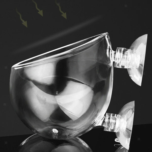 5pcs Crystal Glass Planter Aquarium Tank Aquatic Plant Cup Pot Home Decor