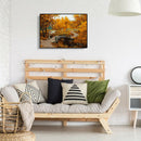 Painting By Numbers Kit DIY Maple Leaf Hand Painted Canvas Oil Art Picture