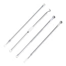 4Pcs Blackhead Remover Acne Blemish Comedone Pimple Extractor Cleaner Tool Kit