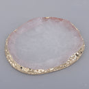 Agate Palette Crystal Pad Party Drink Coaster Art Crafts 4 Colors white