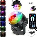 Sound Activated Strobe Disco Light Self-Propelled LED RGB Stage Lamp (US) A