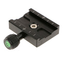 Aluminium 60mm QR Clamp Adapter & Level Arca-Swiss Compatible for Tripod Head
