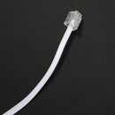 White RJ11 6P4C Modular Telephone Extenstion Lead Cable 6M 20ft M3Y8