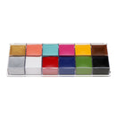 Halloween 12Color Natural Make Up Face Body Paint Palette Fun Fancy Painting